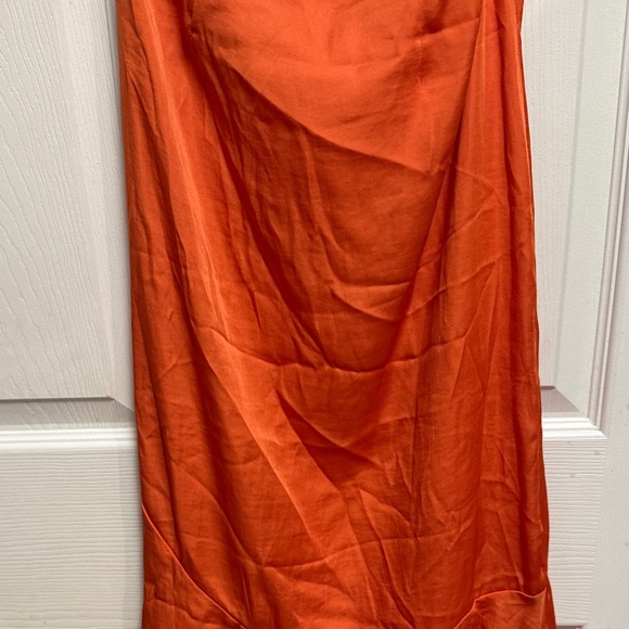 Free People Vibrant Orange Assymetrical Skirt - Picture 9 of 12